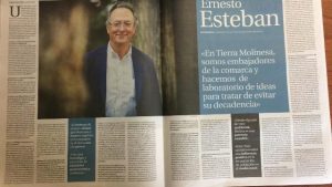 Entrevista al presidente de Tierra Molinesa en La Tribuna de Guadalajara